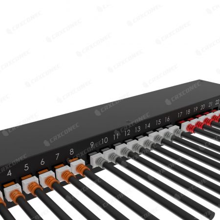 toepassing van tweekleurige patchkabels